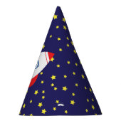 宇宙ロケットスター船1st誕生日パーティー帽子 パーティーハット (右)