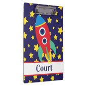 宇宙ロケットパーソナライズされたクリップボード クリップボード (右)