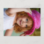 宇宙ロケットピンク教室バレンタイン写真 ポストカード (裏面)