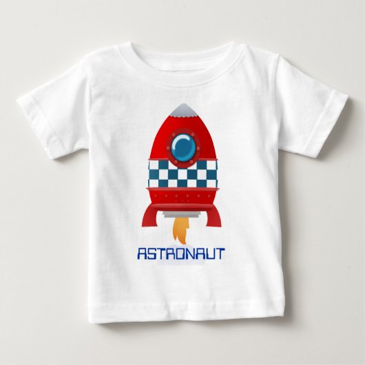 宇宙ロケットベビーtシャツ ベビーTシャツ (正面)