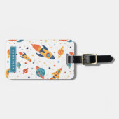 宇宙ロケットラゲージタグ ラゲッジタグ (正面横)