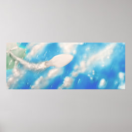 宇宙ロケットリフトオフ打ち上げ。 ポスター