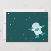 宇宙ロケット写真誕生会の招待状 招待状 (裏面)