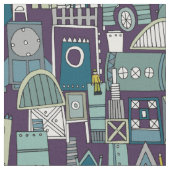 宇宙ロケット建築 ファブリック (クローズアップ)