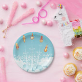 宇宙ロケット弾が発射される ペーパープレート (パーティー)