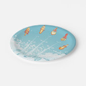 宇宙ロケット弾が発射される ペーパープレート (アングル)