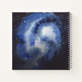 宇宙ロケット惑星ベビーシャワーのゲストブック ノートブック (裏面)