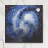 宇宙ロケット惑星ボーイベビーシャワー フェイバータグ (裏面)