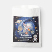 宇宙ロケット惑星ボーイベビーシャワー フェイバーバッグ (正面)