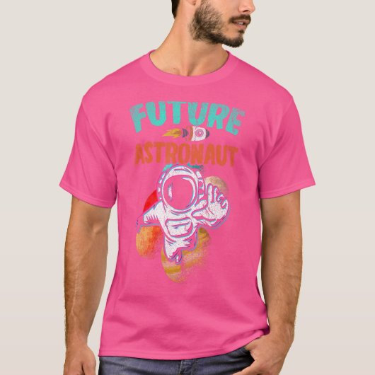 宇宙ロケット惑星宇宙未来 Tシャツ (正面)