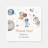 宇宙ロケット惑星紙プレートナプキンス スタンダードカクテルナプキン (正面)