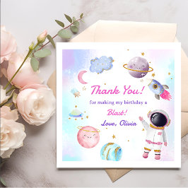 宇宙ロケット惑星紙プレート スタンダードカクテルナプキン