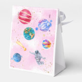 宇宙ロケット惑星達ガール誕生日 フェイバーボックス (裏面サイド)
