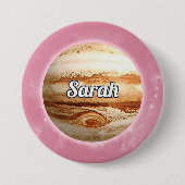 宇宙ロケット惑星銀河系ゲストボタン 缶バッジ (正面)