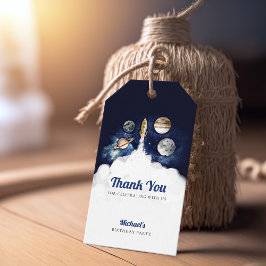 宇宙ロケット惑星銀河系 ギフトタグ