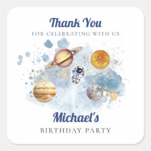 宇宙ロケット惑星銀河系 スクエアシール