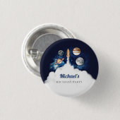 宇宙ロケット惑星銀河系 缶バッジ (正面&裏面)