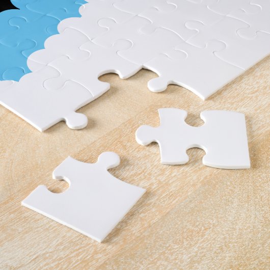 宇宙ロケット打ち上げ名前をカスタムする ジグソーパズル (側面)