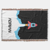 宇宙ロケット打ち上げ名前をカスタムする スローブランケット (正面)