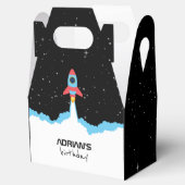 宇宙ロケット打ち上げ子供の誕生日 フェイバーボックス (オープン)