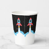 宇宙ロケット打ち上げ子供の誕生日 紙コップ (右)