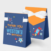 宇宙ロケット海軍とオレンジのギフトの好意ボックス フェイバーボックス