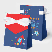 宇宙ロケット海軍と赤ギフトの好意ボックス フェイバーボックス