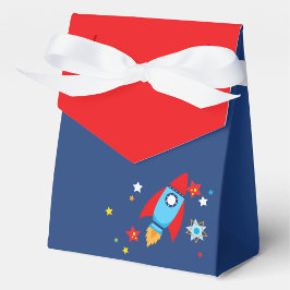 宇宙ロケット海軍と赤ギフトの好意ボックス フェイバーボックス