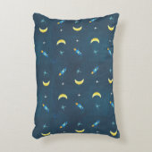 宇宙ロケット船模様 アクセントクッション (正面(垂直))