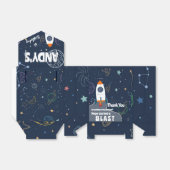 宇宙ロケット船誕生日パーティーありがとう フェイバーボックス (折り畳みなし)