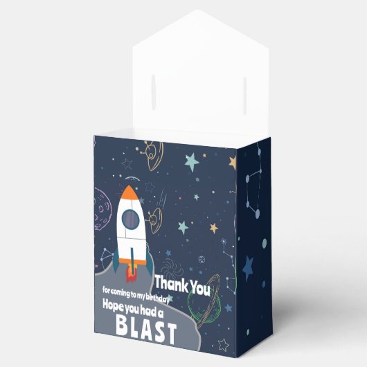 宇宙ロケット船誕生日パーティーありがとう フェイバーボックス (オープン)