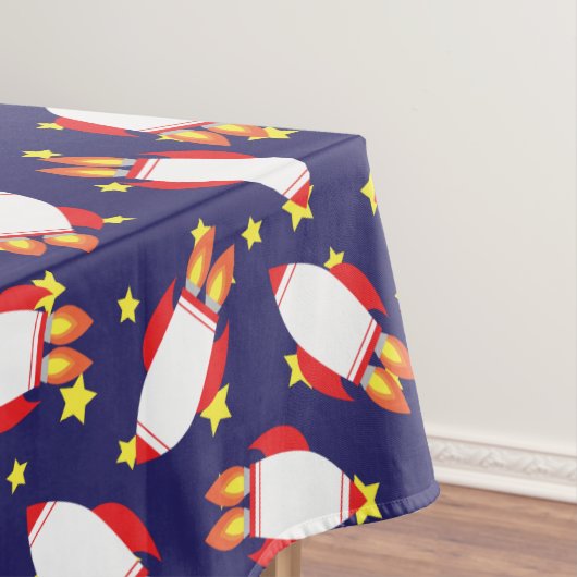 宇宙ロケット船誕生日パーティー テーブルクロス (インサイチュ)