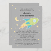 宇宙ロケット船銀河グレーの招待状 招待状 (正面/裏面)