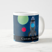 宇宙ロケット船 ジャンボコーヒーマグカップ (正面右)