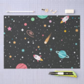 宇宙ロケット艦と惑星 薄葉紙 (クラフト)