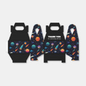 宇宙ロケット誕生日パーティーの好意ボックス フェイバーボックス (折り畳みなし)