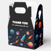 宇宙ロケット誕生日パーティーの好意ボックス フェイバーボックス (オープン)