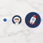 宇宙ロケット誕生日パーティー コンフェッティ (正面)