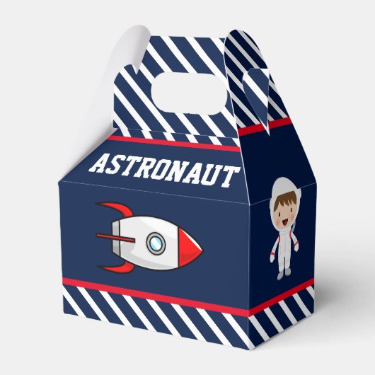 宇宙ロケット誕生日パーティー フェイバーボックス (正面サイド)