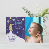 宇宙ロケット1日誕生日第一日日日撮影 招待状 (スタンド正面)