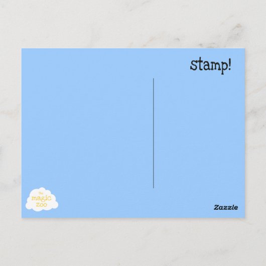 宇宙ロケット – はがき (裏面)