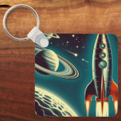 宇宙ロケット キーホルダー (正面)
