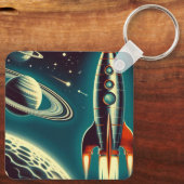 宇宙ロケット キーホルダー (裏面)