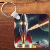 宇宙ロケット キーホルダー (正面)