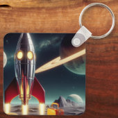 宇宙ロケット キーホルダー (裏面)