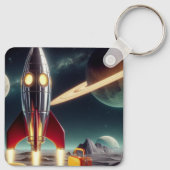 宇宙ロケット キーホルダー (裏面)