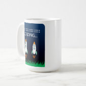 宇宙ロケット コーヒーマグカップ (正面左)