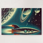 宇宙ロケット ジグソーパズル (横)