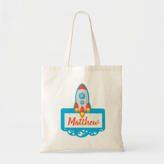 宇宙ロケット トートバッグ (正面)
