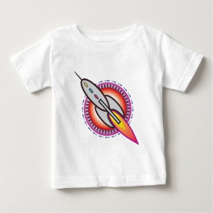 宇宙ロケット ベビーTシャツ